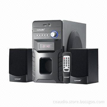 2.1ch Computer Speakers, Woofer with USB, SD Card Reader and FM Radio, 60W Output